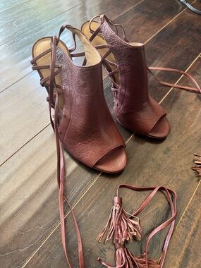 Banana Republic Women’s Leather Shows New Size 7 Burgundy Brown